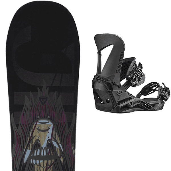 ROSSIGNOL JIBSAW + SALOMON HOLOGRAM BLACK