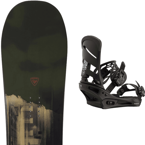 ROSSIGNOL SAWBLADE + BURTON MISSION BLACK