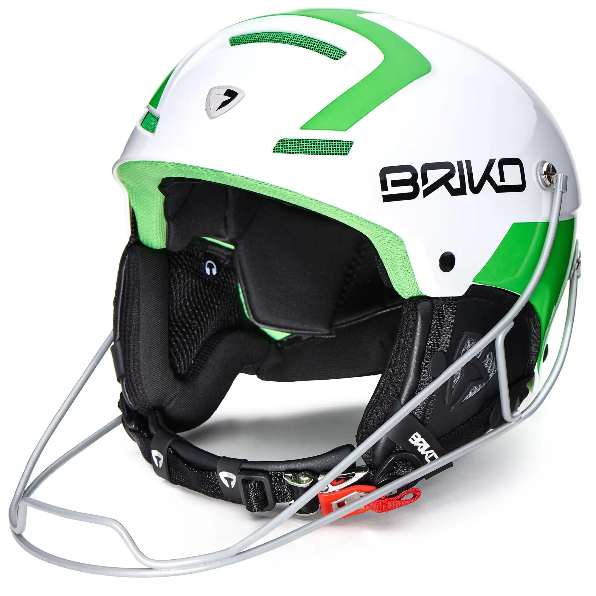 BRIKO IT Slalom - Helmets - Helmet - Unisex - WHITE-GREEN
