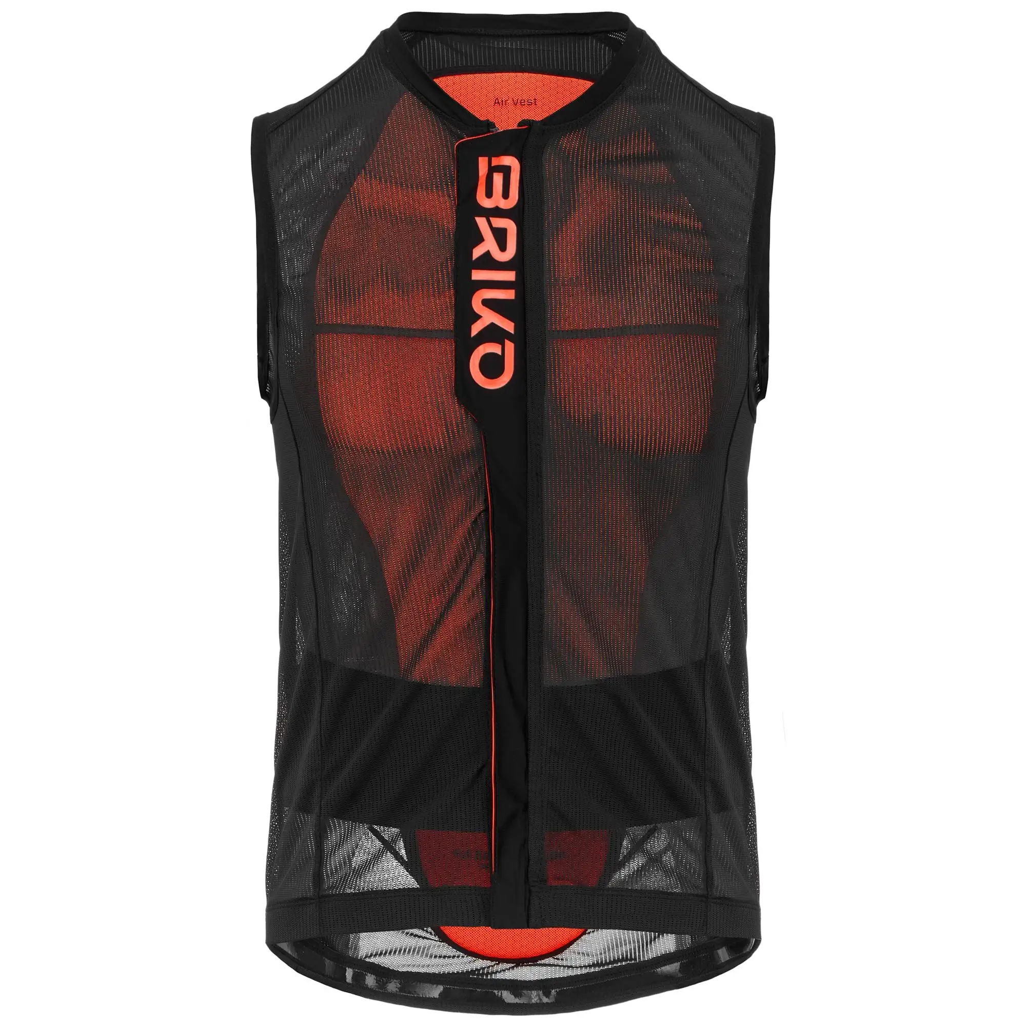 BRIKO IT ARMOR VEST - Guards - Back Protector - Unisex - BLACK ORANGE FLUO