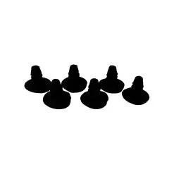 BRIKO IT CLOSING HOLE PINS - Spare Parts - Helmet Spare Parts - Unisex - BLACK