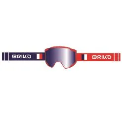 BRIKO IT Lava 7.6 France - Goggles - Ski Goggles - Unisex - RED BLUE-BM3