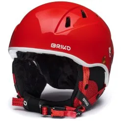 BRIKO IT KODIAKINO 2.0 - Helmets - Helmet - Kid Unisex - SHINY MONZA RED-WHITE-ANIMAL