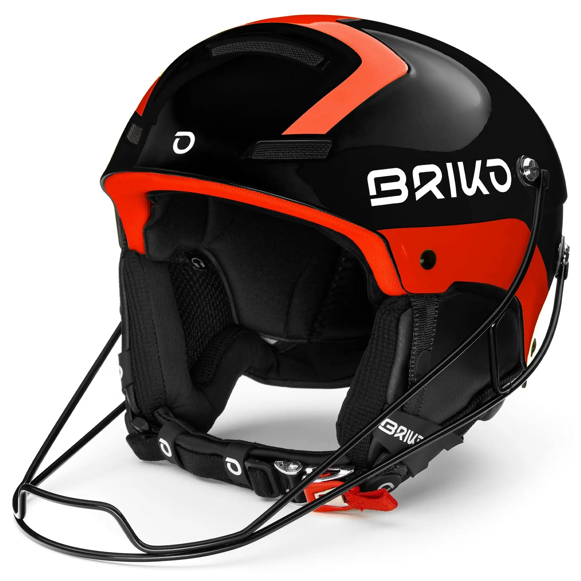 BRIKO IT SLALOM - Helmets - Helmet - Unisex - SH BLACK ORANGE FLUO