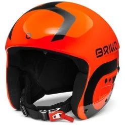 BRIKO IT VULCANO FIS 6.8 - Helmets - Helmet - Unisex - SHINY ORANGE-BLACK
