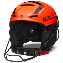 BRIKO IT SLALOM EPP - Helmets - Helmet - Unisex - SHINY ORANGE-BLACK