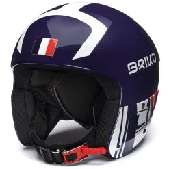BRIKO IT VULCANO FIS 6.8 - FRANCE JR - Helmets - Helmet - Unisex - SHINY TANGAROA BLUE-WHITE