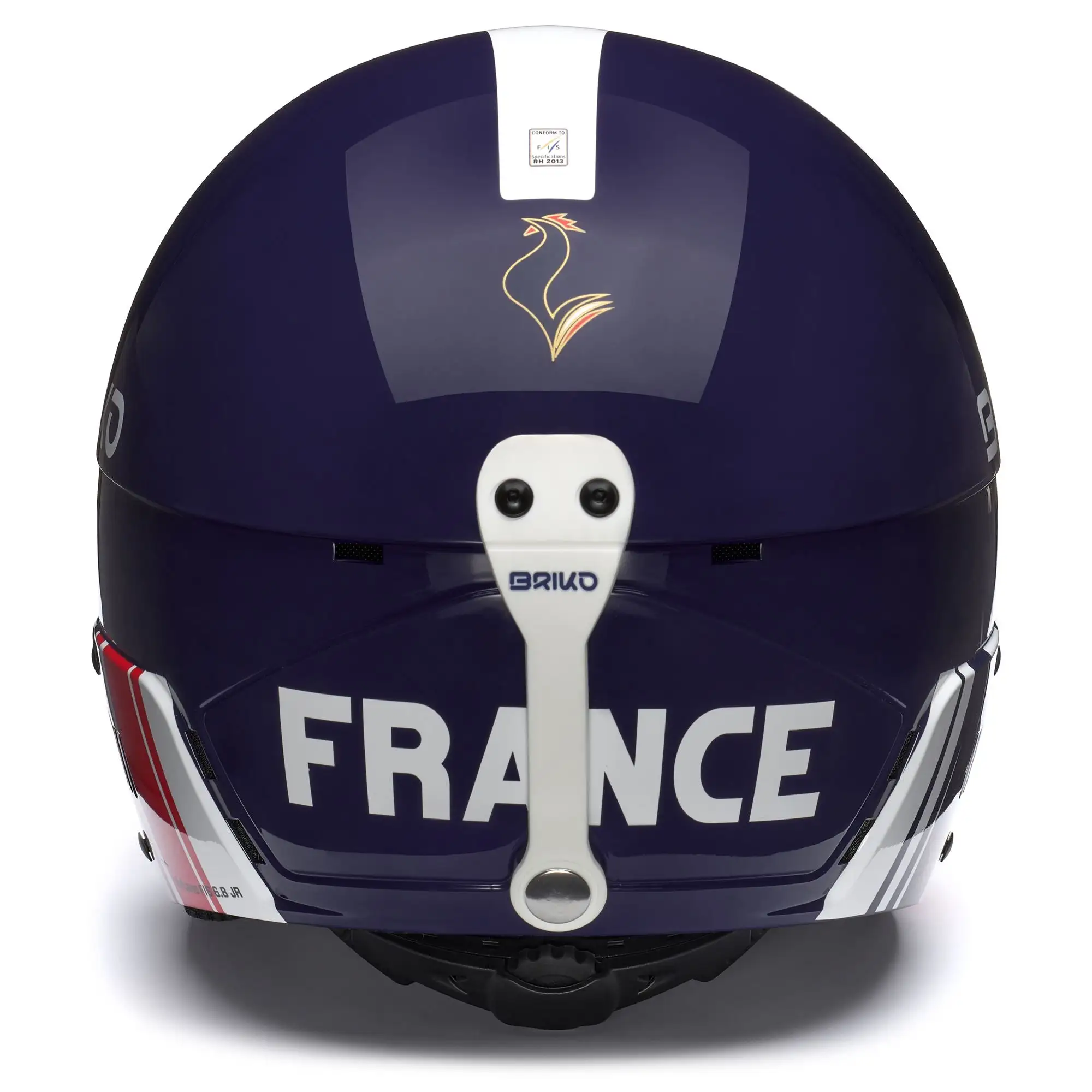 BRIKO IT VULCANO FIS 6.8 - FRANCE JR - Helmets - Helmet - Unisex - SHINY TANGAROA BLUE-WHITE - Afbeelding 4